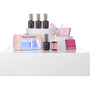Pink Gellac - Gellak Starterspakket - Roze - Manicure Set voor Gel Nagellak en Gel Nagels