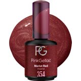 Pink Gellac Rode Gellak Nagellak 15ml - Rode Gel Nagellak - Gelnagels Producten - Gel Nails - Gel Lak - 354 Merlot Red