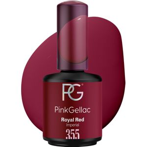 Pink Gellac 355 Royal Red Gellak Nagellak 15ml - Creamy Finish Rood Gelnagels Producten - Gel Nails