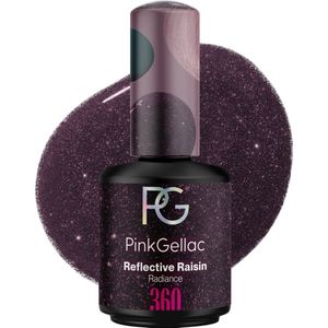 Pink Gellac 360 Reflective Raisin Gellak Nagellak 15ml - Glanzend Paarse Gel Lak - Gelnagels Producten - Gel Nails