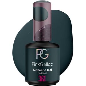 Pink Gellac 361 Authentic Teal Gellak Nagellak 15ml - Glanzend Blauwe Gel Lak - Gelnagels Producten - Gel Nails