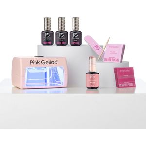 Pink Gellac Neutral Sens starterset - gel nagellakset
