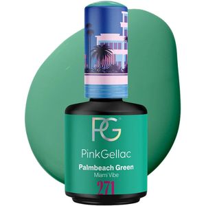 Pink Gellac Gellak - 271 Palmbeach Green 15ml - Groene Gel Nagellak - Gellac - Gel Nagels Producten