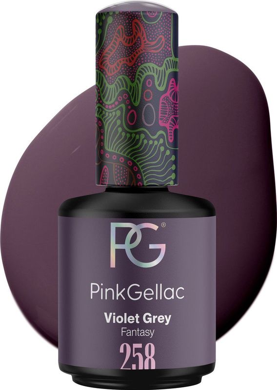 Pink Gellac - 258 Violet Grey - Nagellak - Violet-Grijs - Gellak