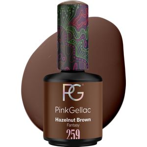 Pink Gellac 259 Hazelnut Brown Gellak 15ml - Gel Lak - Gel Nails - Gelnagel