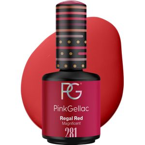 Pink Gellac 281 Regal Red Gel Lak 15ml - Rode Gellak Nagellak - Gelnagellak - Gelnagels Producten - Gel Nails