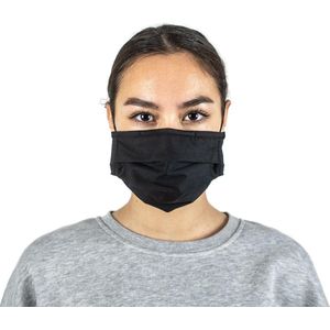 Mr. Facy Mondkapje Mondmasker Facemask Flat Black Zwart