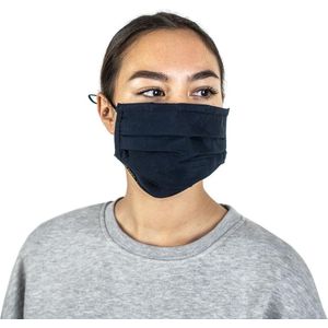 Mr. Facy Mondkapje Mondmasker Facemask Flat Navy Blauw