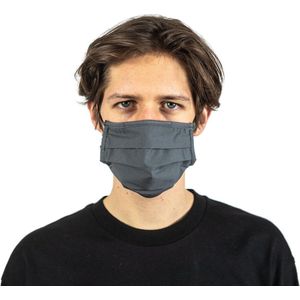 Mr. Facy Mondkapje Mondmasker Facemask Flat Cool Grey Grijs