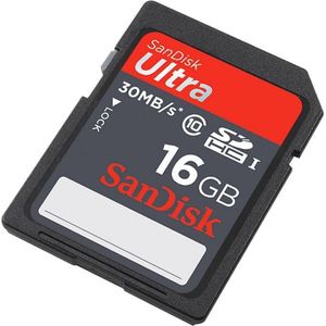 SanDisk Ultra SDHC kaart - 16GB