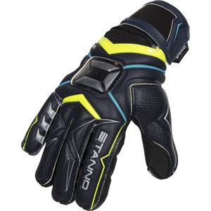 Stanno Keepershandschoenen - Unisex - zwart/geel/blauw