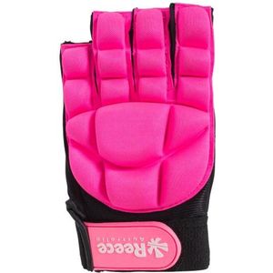 Reece comfort half finger hockeyhandschoen in de kleur roze.