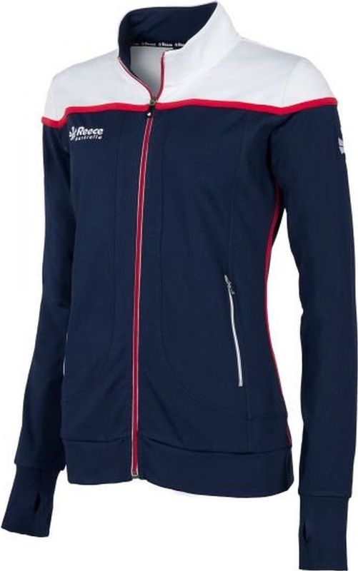 Reece - Varsity Woven Jacket - Marine-Wit - Dames - Uitgerekt Fit