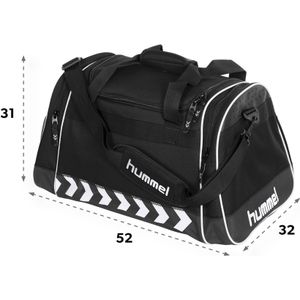 Hummel Sporttas - zwart/wit