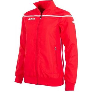 Dames varsity jack rood/wit xl - sportief & trendy