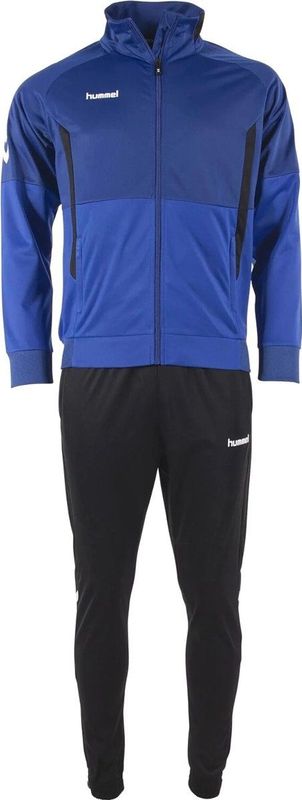 Hummel - Authentic Full-Zip Trainingspak - Blauw - Zwart - Kids