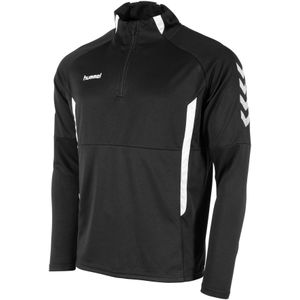 hummel - Authentic 1/4-Zip Trainingstrui - Zwart Wit - Kids