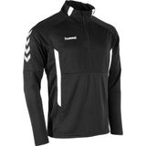 hummel - Authentic 1/4-Zip Trainingstrui - Zwart Wit - Kids