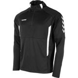 hummel - Authentic 1/4-Zip Trainingstrui - Zwart Wit - Kids