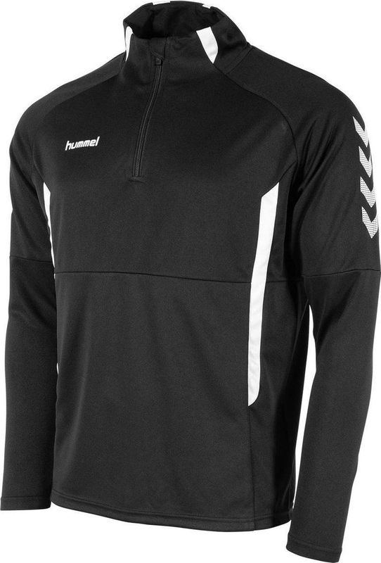 hummel - Authentic 1/4-Zip Trainingstrui - Zwart Wit - Kids