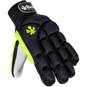 Reece force protection slim fit hockey handschoen in de kleur zwart/geel.