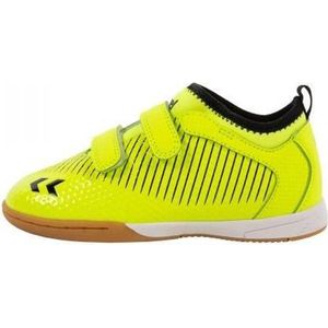hummel - Zoom JR IN - Gymschoenen - Geel - Neopreen Sok - Slijtvaste Zool