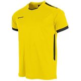 Stanno - First Shirt - Geel - Sportshirt - V-hals - 100% Gerecycled Polyester - Sneldrogend