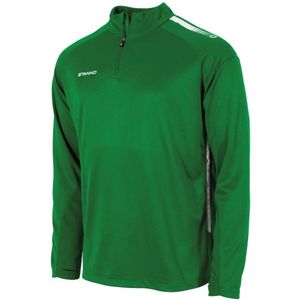 Stanno - First Quarter Zip Top - Groen - Regular Fit - Kwartrits
