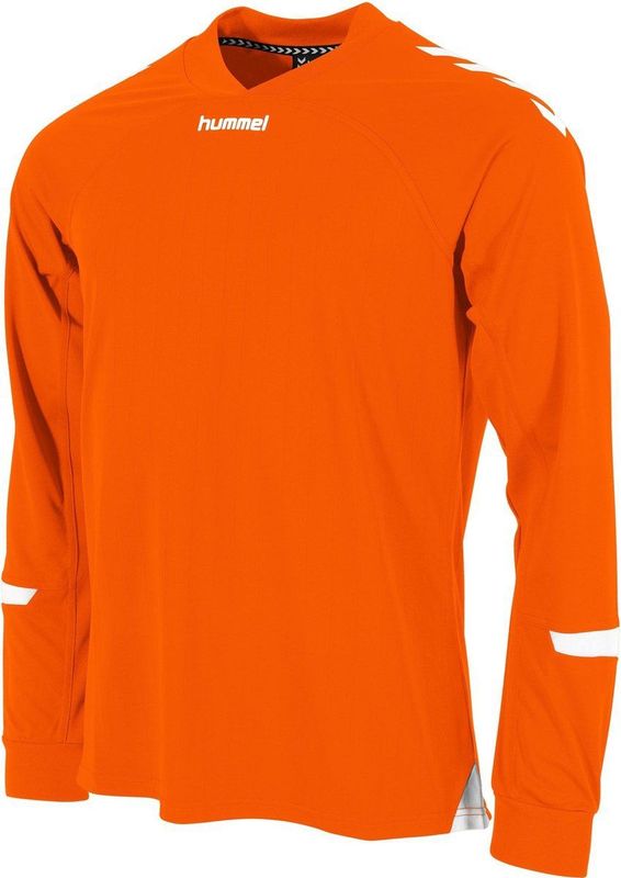 Hummel Fyn Voetbalshirt Lange Mouw Heren - Oranje Wit