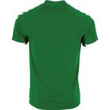Hummel Fyn Shirt Korte Mouw Heren - Groen Wit