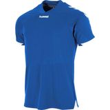 Hummel Fyn Shirt Korte Mouw Heren - Royal Wit