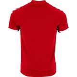 Hummel Fyn Shirt Korte Mouw Heren - Rood Wit