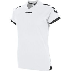 Hummel Fyn Shirt Korte Mouw Dames - Wit Zwart