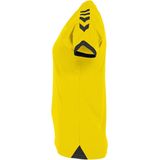 Hummel Fyn Shirt Korte Mouw Dames - Geel Zwart