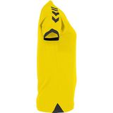 Hummel Fyn Shirt Korte Mouw Dames - Geel Zwart