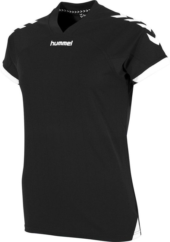 Hummel Fyn Shirt Korte Mouw Dames - Zwart Wit
