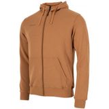 Stanno - Base Hooded Full Zip Sweat Top - Bruin - Katoen/Polyester/Elastaan