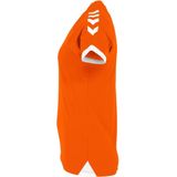 Hummel Fyn Shirt Korte Mouw Dames - Oranje Wit