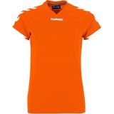 Hummel Fyn Shirt Korte Mouw Dames - Oranje Wit