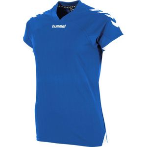 Hummel Fyn Shirt Korte Mouw Dames - Royal Wit