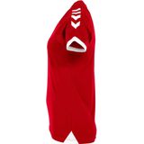 Hummel Fyn Shirt Korte Mouw Dames - Rood Wit