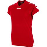 Hummel Fyn Shirt Korte Mouw Dames - Rood Wit