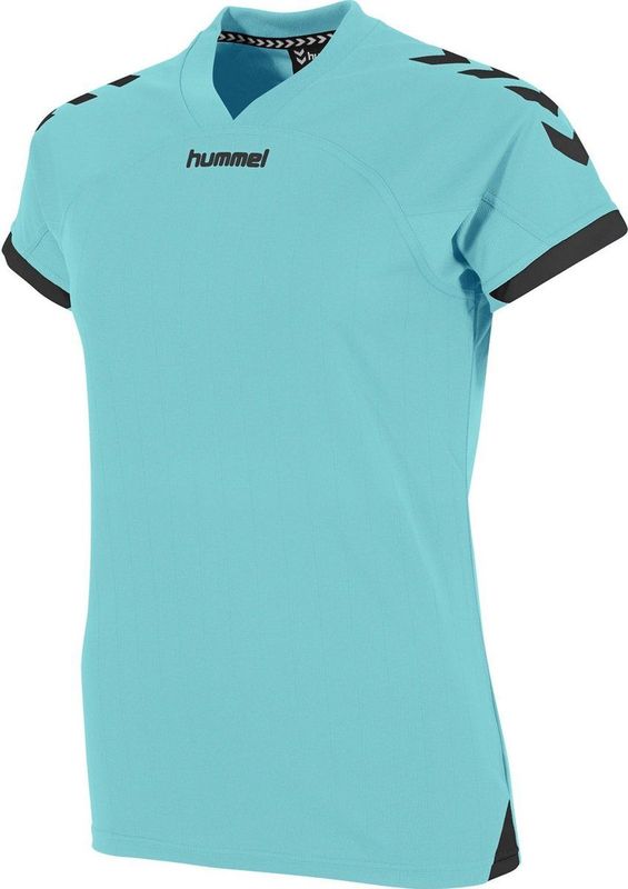 Hummel Fyn Shirt Korte Mouw Dames - Munt Zwart