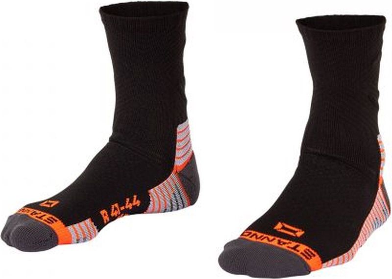 Move Crew Socks - Zwart - Jacquard Breisel - Voetbed met Nanofront