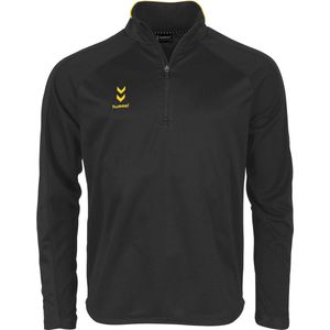 Hummel - Tulsa Ziptop - Sportshirt - Zwart / Groen - 100% Polyester