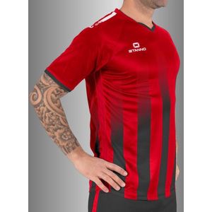 Vivid Shirt Rood-Zwart 2XL