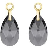 MY iMenso - 12-21361 - Oorbedels - Donkergrijs - Goudkleurige Hangogen