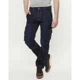 247 - Grizzly - Heren Jeans - Donkerblauw - 100% Katoen - Sterke Denimstof