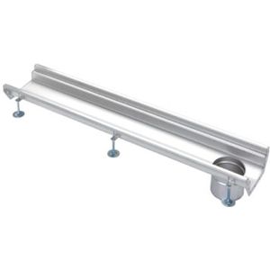 RVS | gootdeel | afm. 1000 x 200 mm | zonder uitlaat