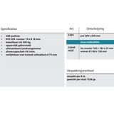 Emmerput - ABS - RVS Rooster - Belastbaar tot 250 kg